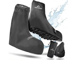Nextcover® Overschoenen Waterdicht | 100% Waterdichte Regenschoenen Fiets | Reflecterende Schoenovertrek Herbruikbaar| Regenhoezen voor Schoenen | Overschoenen | Schoenbescherming | Fietsoverschoenen
