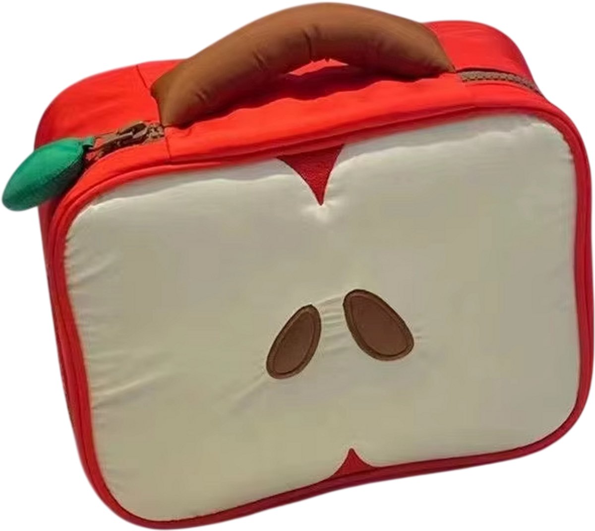 Make-up Tas Dames met Appelpatroon – Cosmetica Tas, Toilettas, Reis Opbergtas & Make-up Organizer