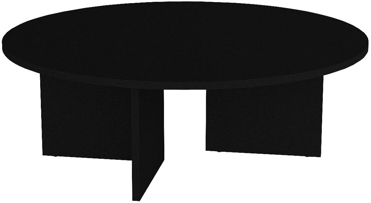 Vente-unique Ronde salontafel - Zwart TOPANIA