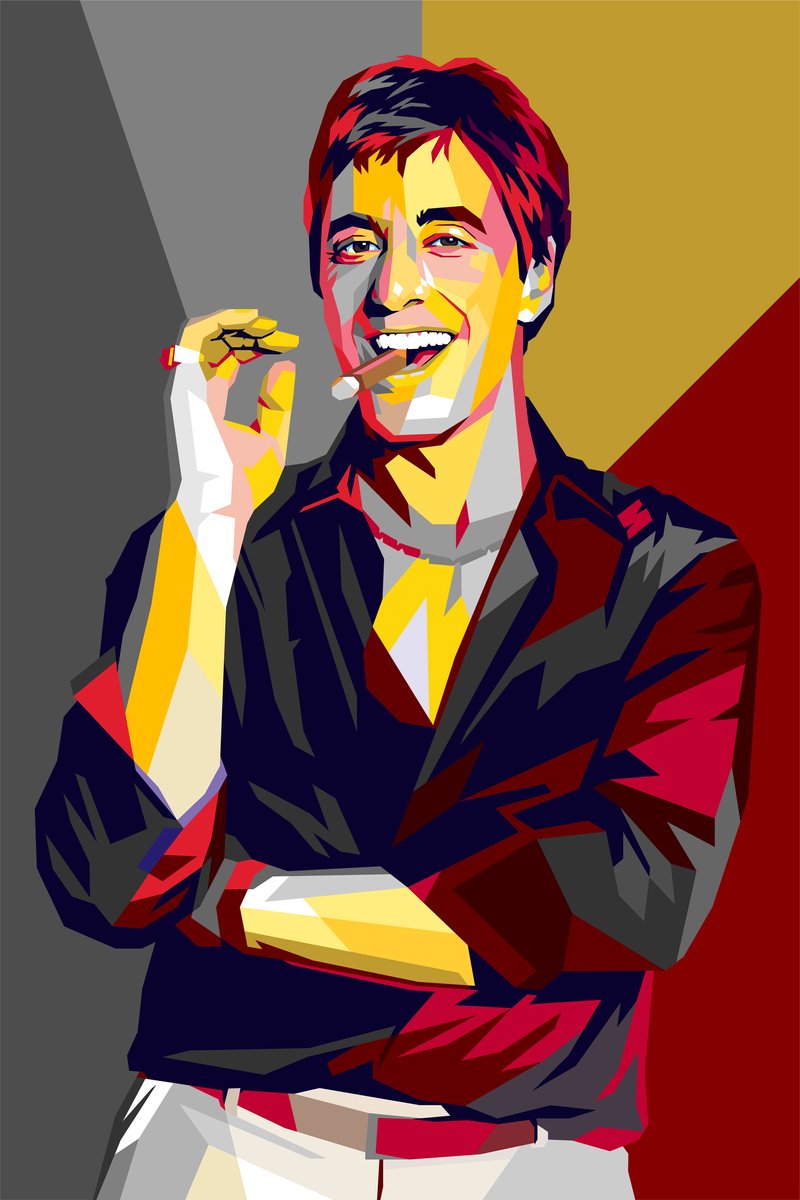 Tony Montana Poster - Film - Scarface - Pop Art Tony Montana - Pop - Wanddecoratie - posters - formaat 70x100cm - L835