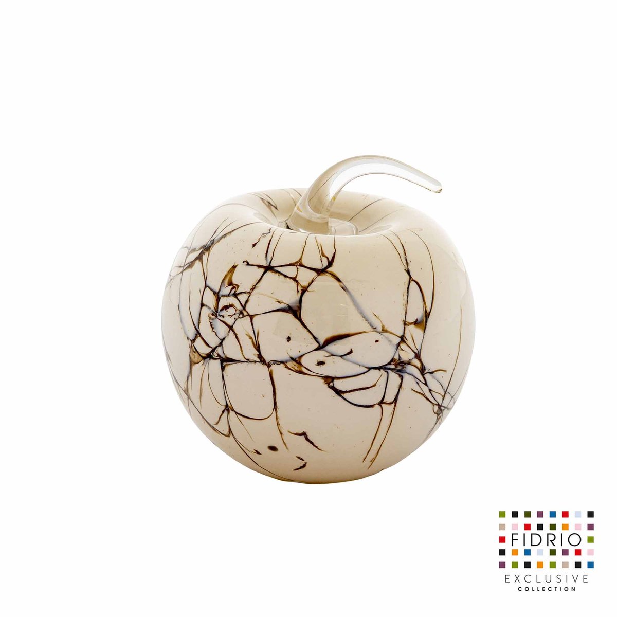 Fidrio - Lightening Collectie - Apple Appel - Glas - Mondgeblazen - Diameter 10 cm