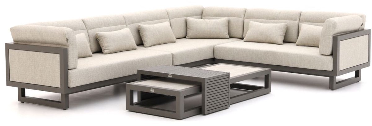 Apple Bee Santorini Loungeset 5-delig Nr.2 - Links Lang - Upholstered - 318 x 239 cm
