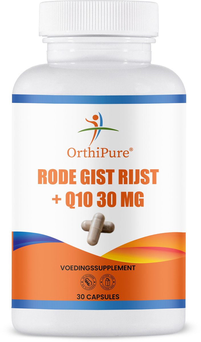 OrthiPure - Rode Gistrijst Q10 30mg - 30 capsules