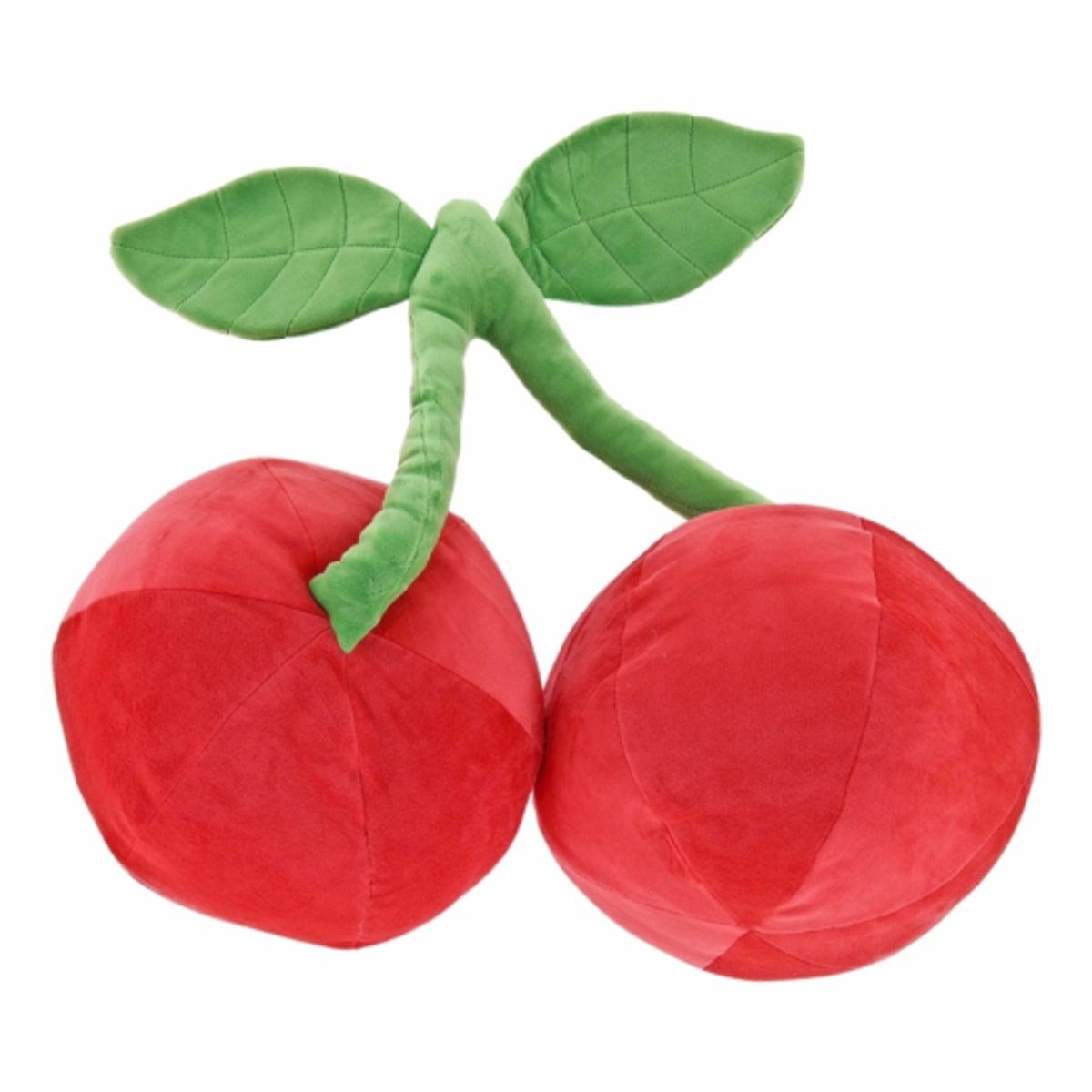 Unique Living kussen Tropic Icons cherry 50 cm rood/groen