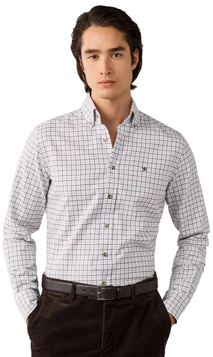 Hackett Hm3010854 Overhemd Met Lange Mouwen Wit L Man