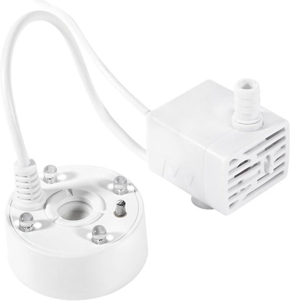 Mister Pond F Fogger voor waterverdamper, ultrasone vernevelaar voor luchtbevochtiger, ultrasone vernevelaar met ledlampjes