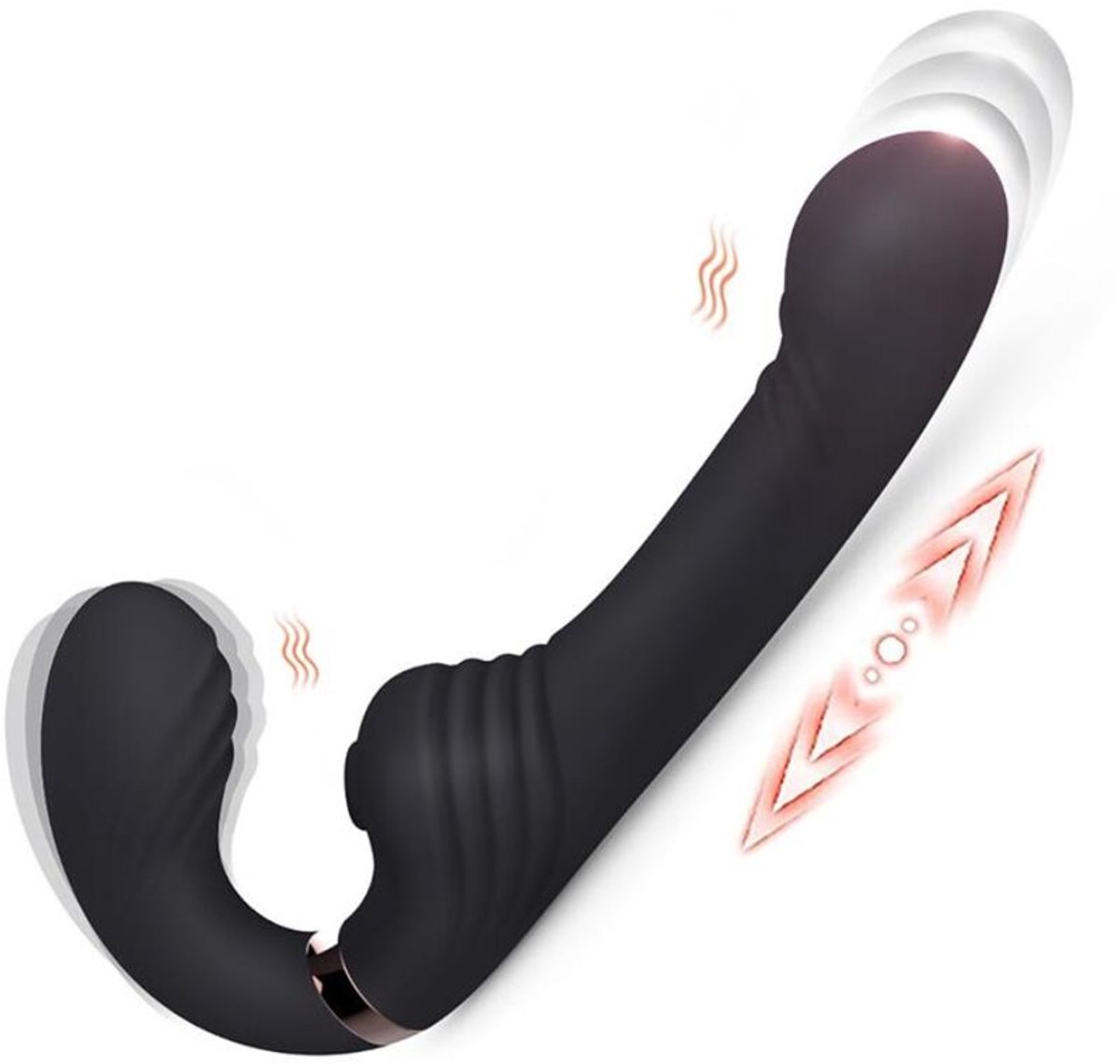 Allow Dual Vibe Vibrator met Rotatie en Thrusting