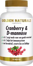 Golden Naturals Cranberry & D-mannose (90 veganistische tabletten)