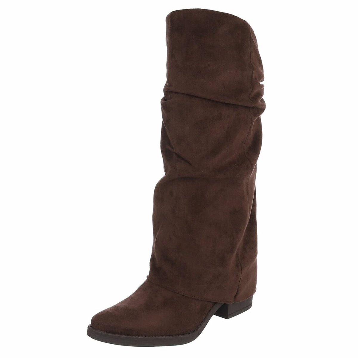 ZoeZo Design - lange laarzen - cowboylaarzen - afzaklaarzen - kaplaarzen - nieuwe collectie - bruin - hakhoogte 4 cm - instapmodel - maat 36