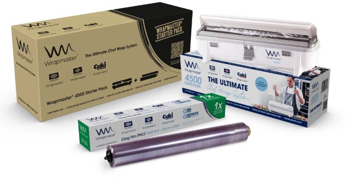 Foliedispenser WRAPMASTER 4500 inclusief 1 vershoudfolie (45cm)