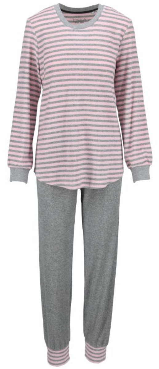 Badstof dames pyjama anjer Ringella - Roze - Maat - 50