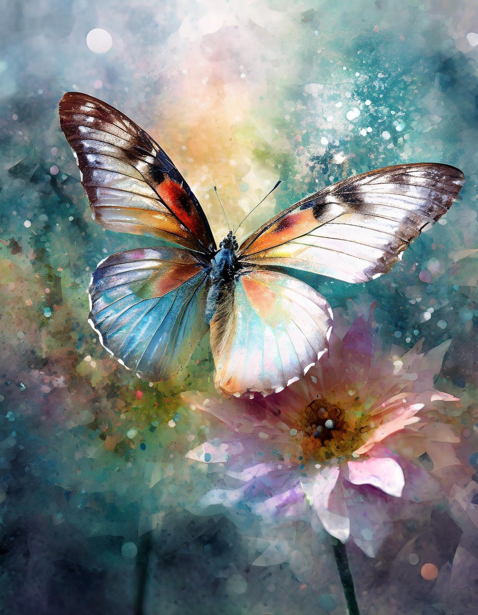 TOPMO - Vlinder Schilderij - 40X50CM- Diamond painting pakket - HQ Diamond Painting - VOLLEDIG dekkend - Diamant Schilderen - voor Volwassenen – ROND