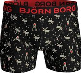 Bjorn Borg SHORTS SAMMY BB REINDEER & BB REI Heren Boxershort - 2P - Zwart - Maat S