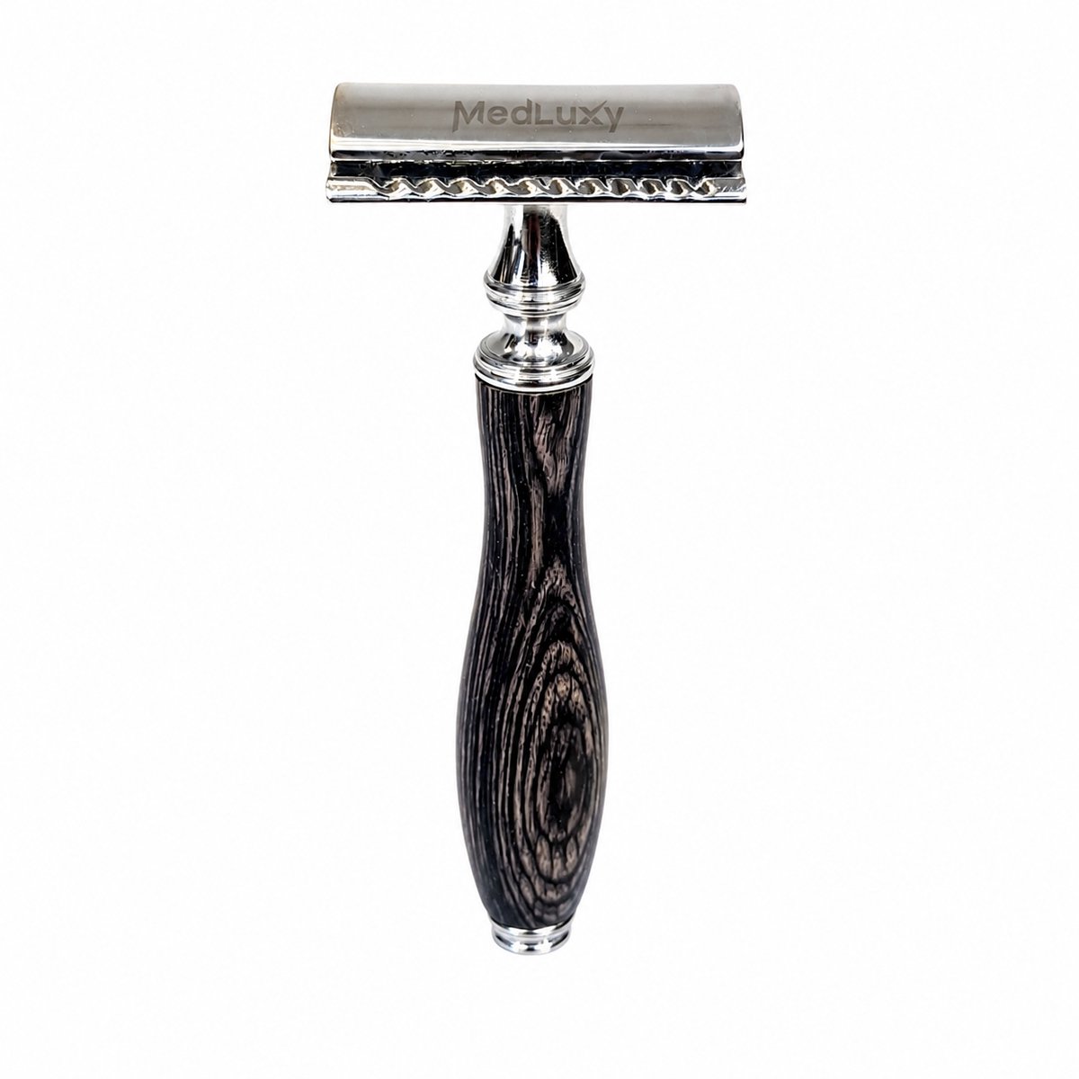 MEDLUXY - Safety Razor - Klassiek Dubbelzijdig Scheermes - Bamboe Handgreep - Zonder Mesjes