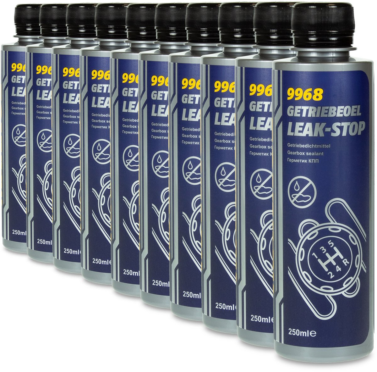 10 Stuks Versnellingsbak Afdichtmiddel / Getriebeoel Leak-Stop 250ml Mannol 9968 - BPC Autoparts