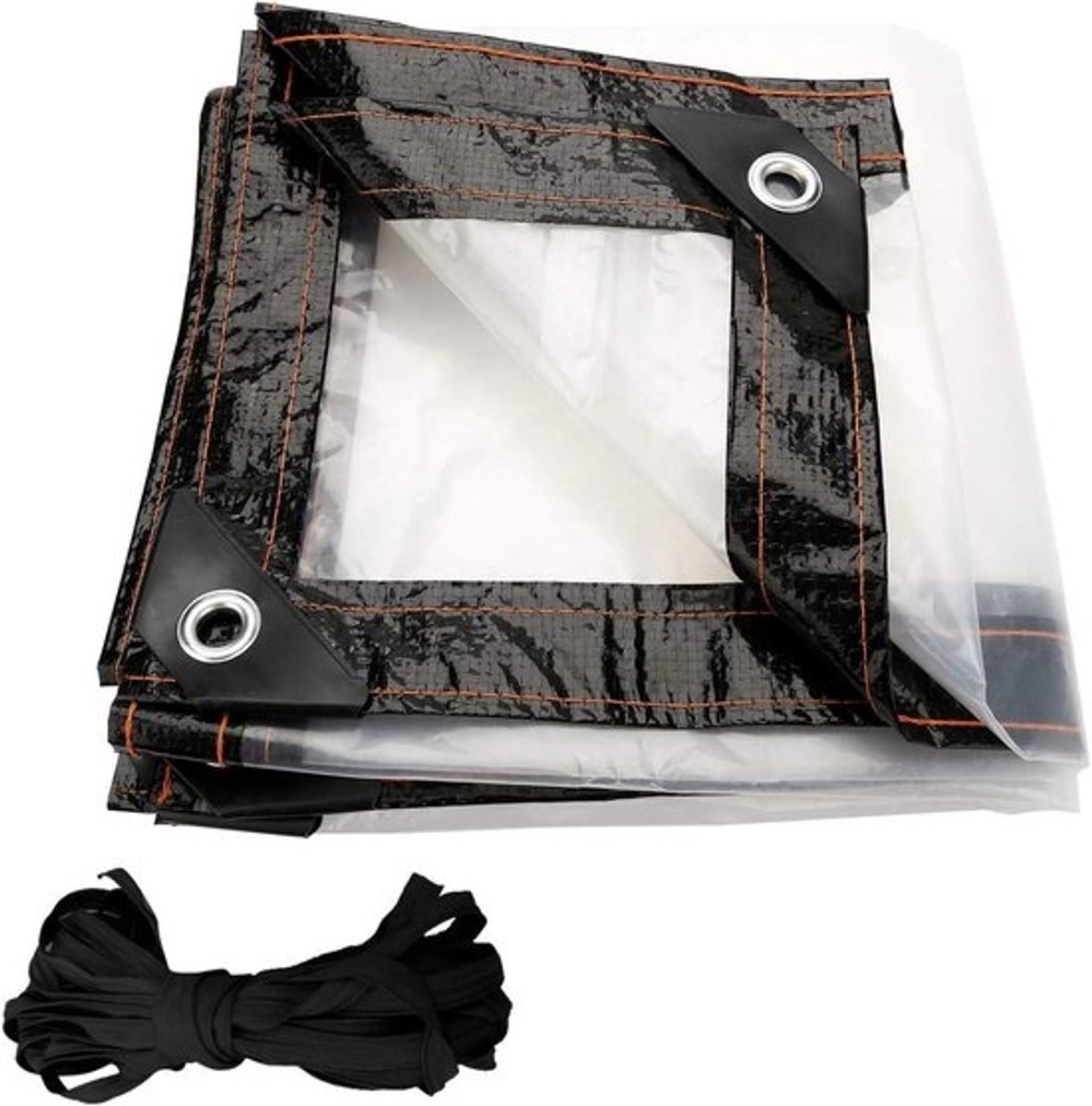 Dekzeil Waterdicht - Transparant Zeil Planten - Bescherming Tuinmeubelen - UV-gestabiliseerd PE Materiaal - 2 x 3 m - Transparant