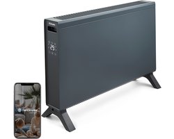 Dimplex HeatLite Smart Convector 2kW - Elektrische Verwarming met Wi-Fi App en Thermostaat - Convectorkachel Elektrisch 2000 Watt - 3 Standen - Weektimer - Kinderslot - Antraciet