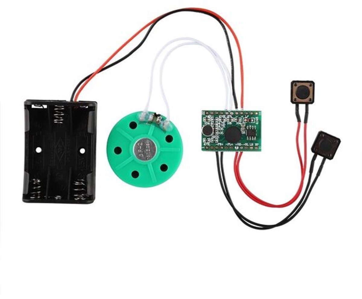 Dailygoody - Beschrijfbare Wenskaart met Soundchip - DIY Muziekbordmodule - 60