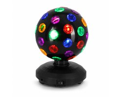 LED Disco Bal - Party Time Discolamp 20 cm Zwart