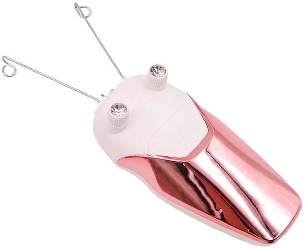 Draagbare USB-oplaadbare Threader-haarverwijderaar - Elektrische draad-epilator - Roze - Veilig en effectief ontharen - Geschikt voor vrouwen