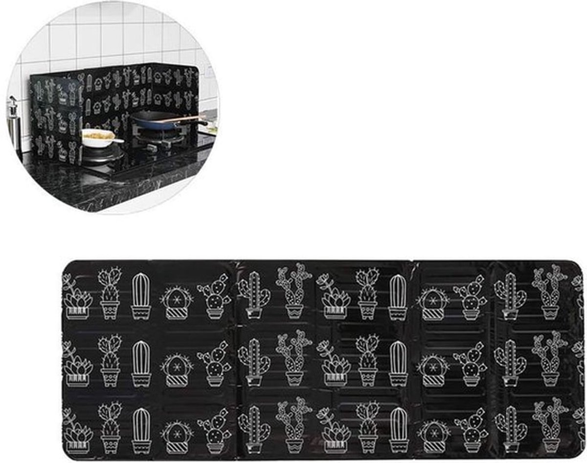 - Spatbescherming - Opvouwbaar - anti-spat-scherm - spatbestendige panelen - olie- en gasfornuis - Keuken bescherming - 36,2 x 29,1 cm