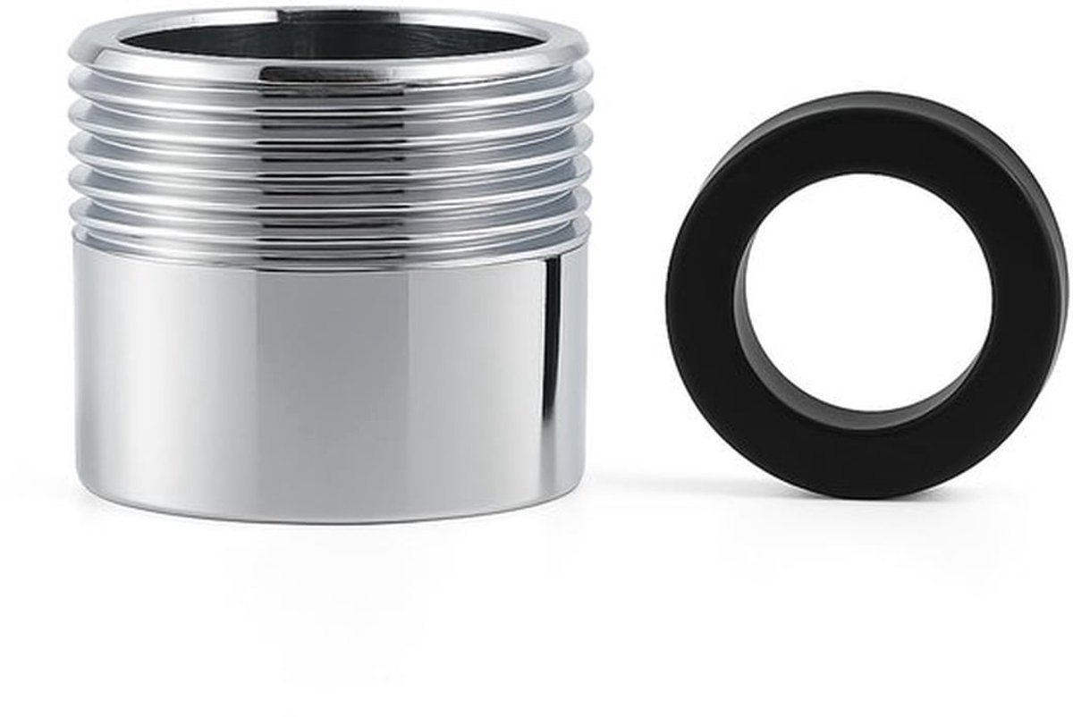 - Slangadapter - Tuinaccessoire - Corrosiebestendig - 1,2 cm IG naar 3/4 Inch AG - Geschikt voor afwasmachine en wasmachine - 20 mm