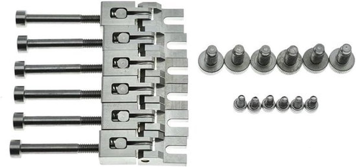 Tremolobrug voor Gitaar met dubbel vergrendelingssysteem - RVS Zadels en Schroeven - Geschikt voor Floyd Rose Tremolos