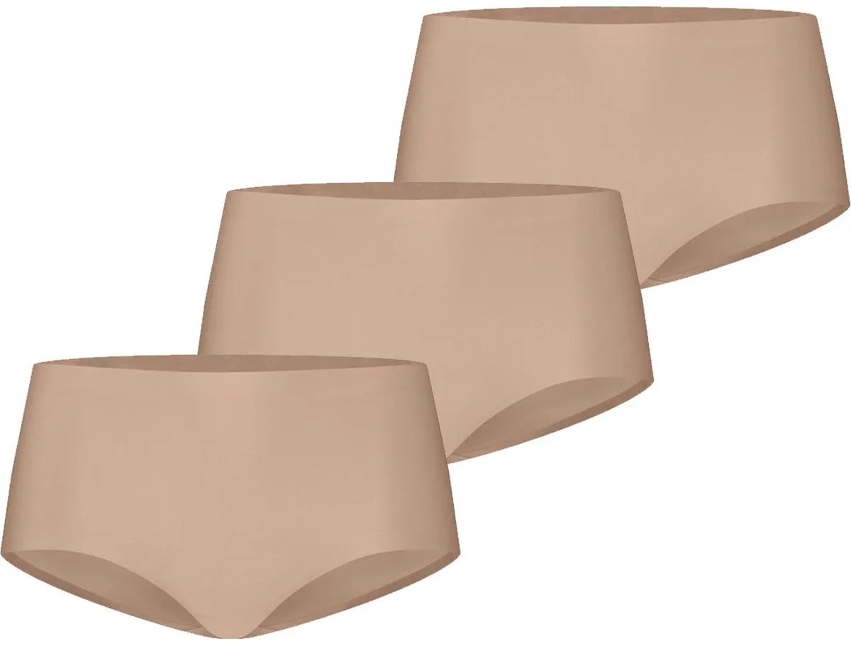 Ten Cate 3-Pack - Secrets Midi hipster 30177 - Voordeelverpakking - Aanbieding - Sale - Beige / L