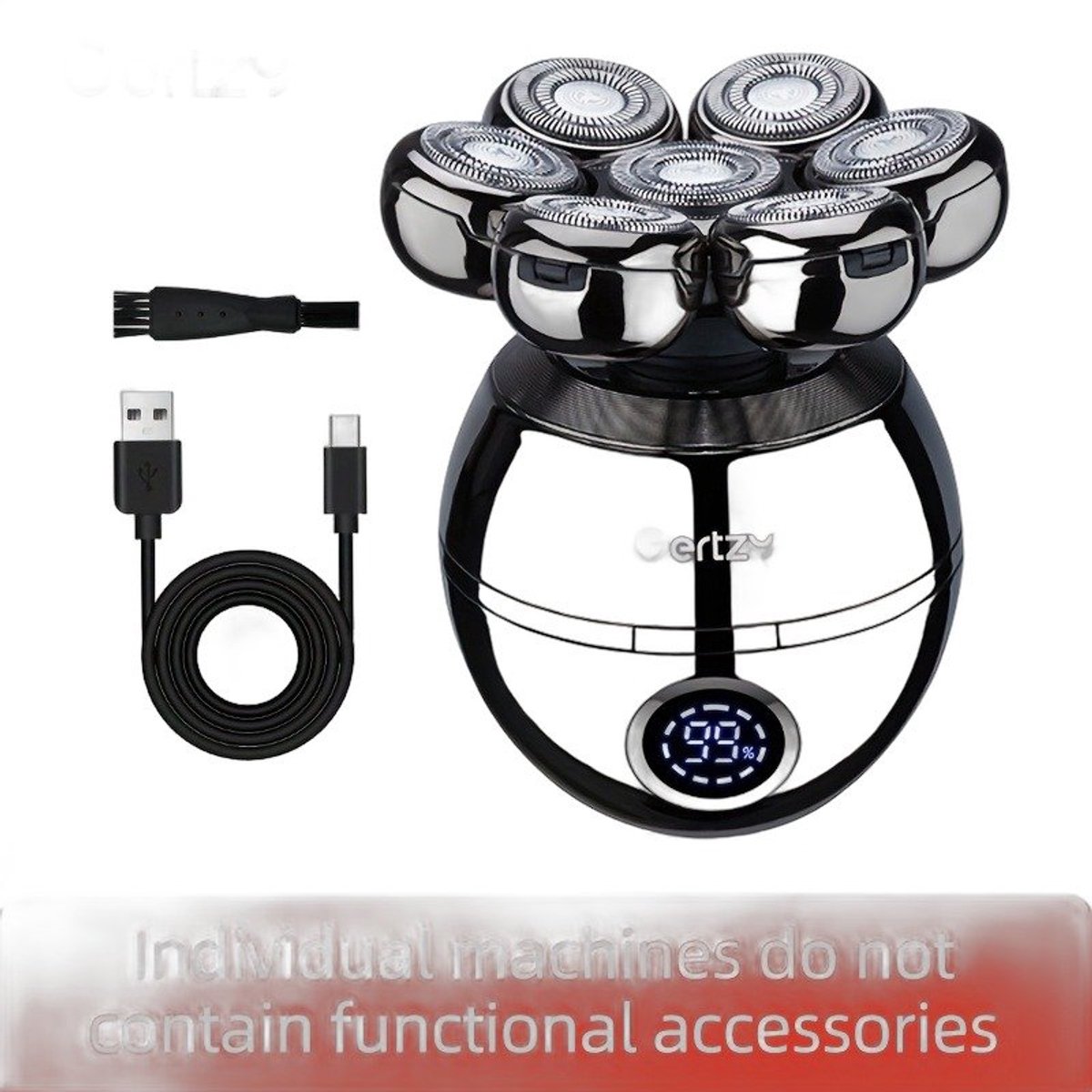 Currero Foil Shaver - Scheerapparaat Mannen - Hoofd Scheerapparaat - Head Shaver - Tondeuse met Trimmer - Lichaam en Baard - Oplaadbaar