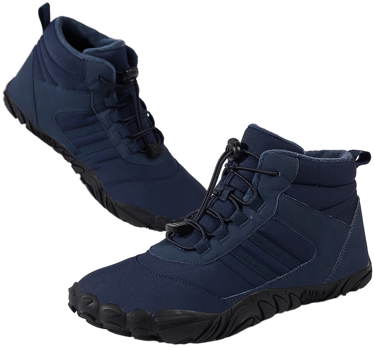 Currero Snowboots Heren Sneeuwlaarzen Heren Winterlaarzen Gevoerde Winterschoenen Waterdicht Antislip Zool Warm Gevoerd Wandellaarzen Winter Donkerblauw