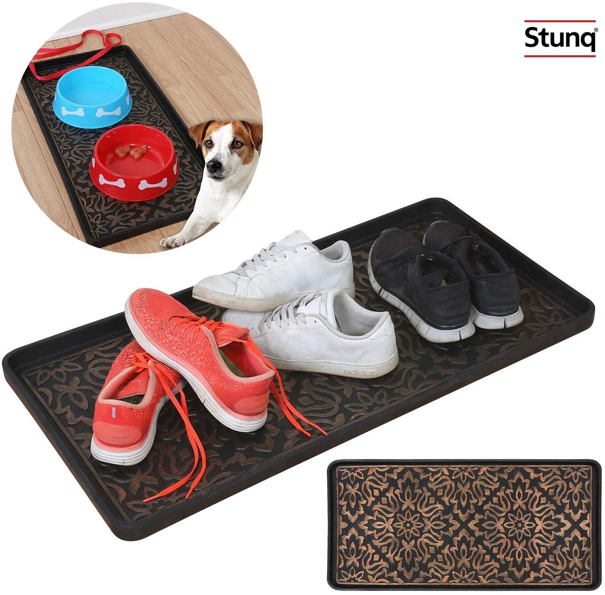 Stunq® Waterdichte rubberen moddermat met antislip, 75x45 cm