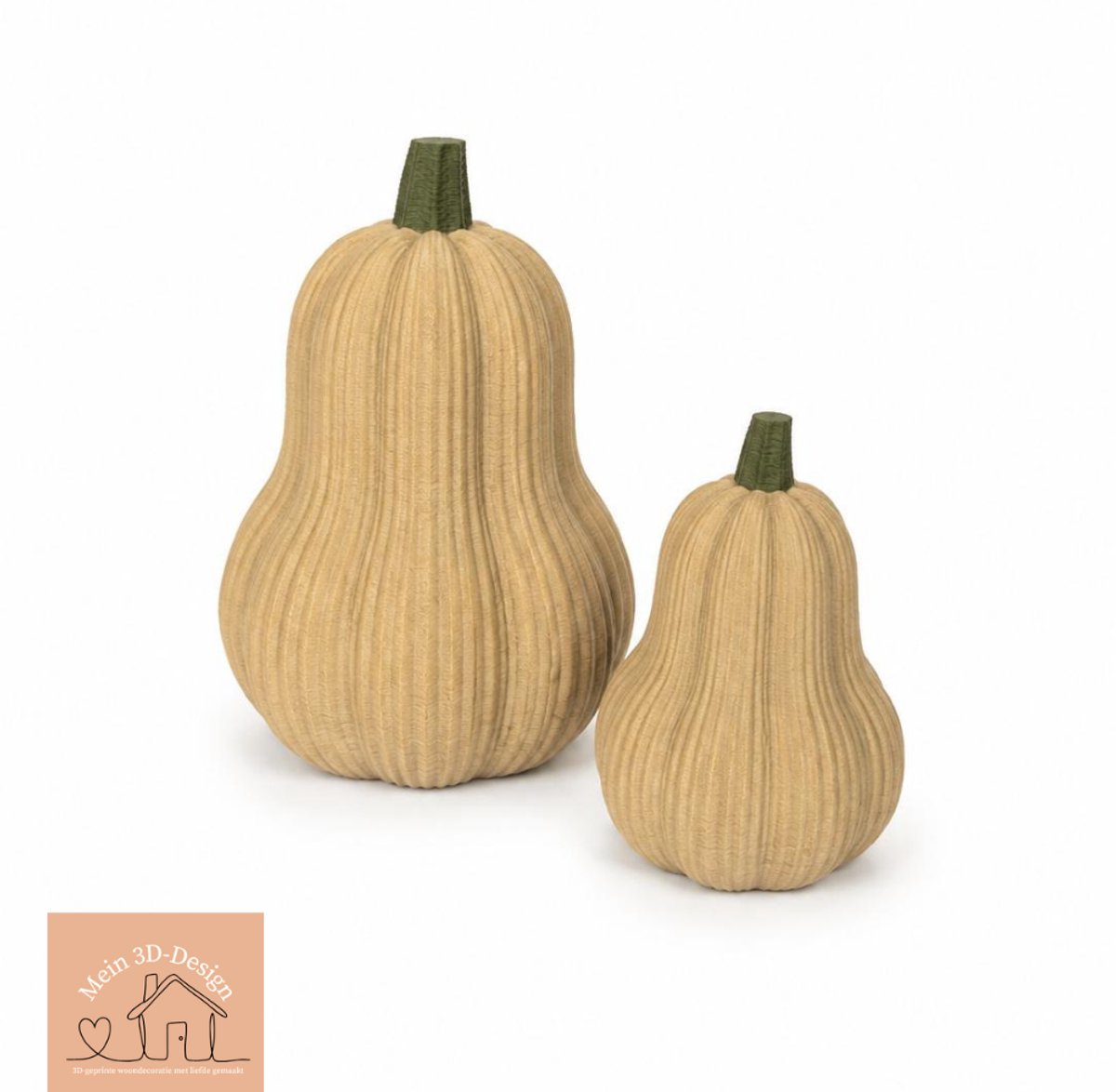 Flespompoen set van 2 - Herfstdecoratie