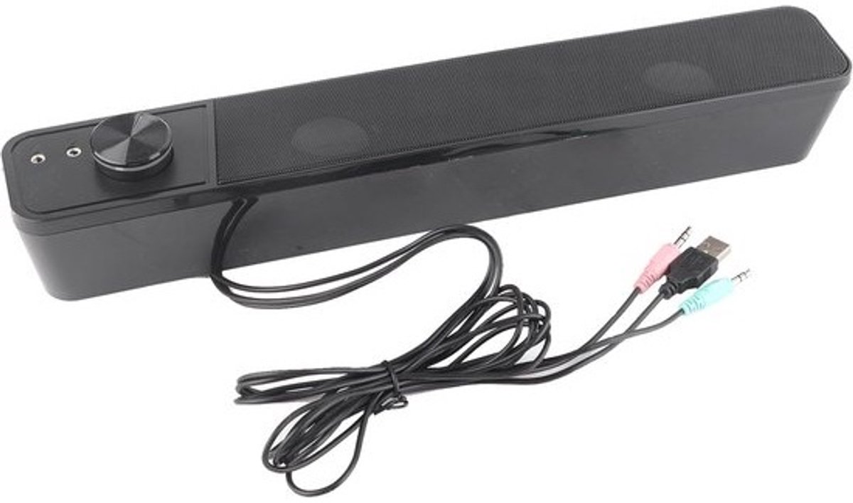 Soundbar - Audiosysteem Luidspreker - Feestjes Thuis Buiten - Verbeterde Bas Hifi - 38x6x6cm - Grijs
