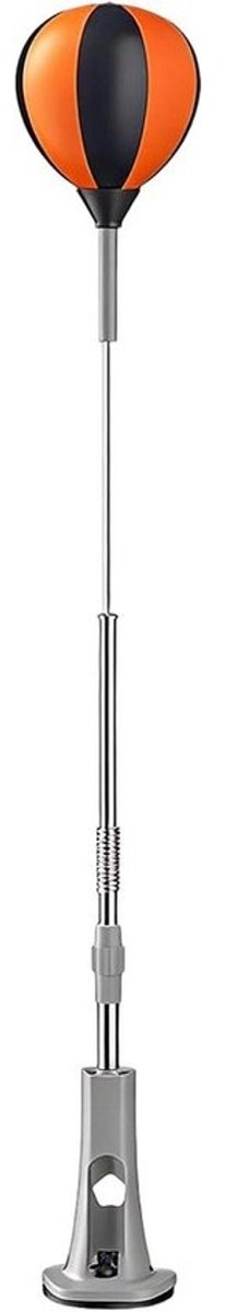 Staande Bokszak - Bokstrainer Vechtsport - Reactiesnelheid Verhogen - Zuignap Vloergrip - 115-160 cm - Zwart