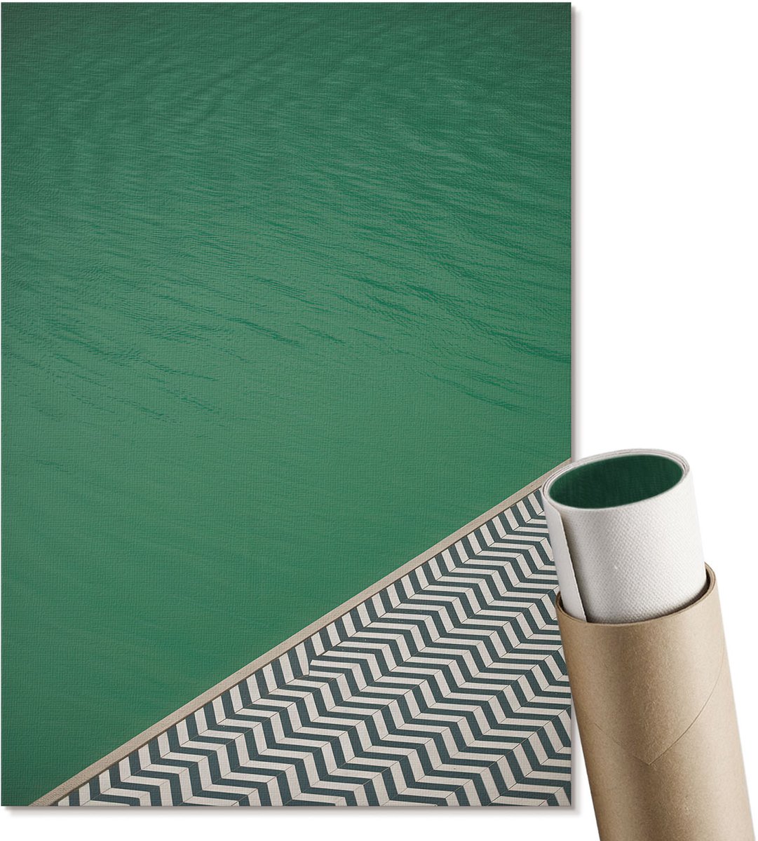 Coloray Polycanvas Wandposter - Stadsreclamebord, Fotografie - A2 - Zwart-wit Wanddecoratie - Rechthoek - Interieurdecoratie - Woonkamer, Slaapkamer, Kantoor - Modern