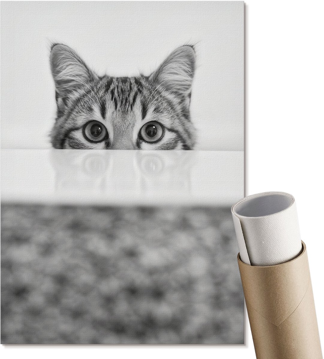 Coloray Polycanvas Wandposter - Dickhaus-Grafiek, Illustratie - A3 - Beige Wandposter - Rechthoek - Muurkunst - Woonkamer, Slaapkamer, Kantoor - Humoristisch