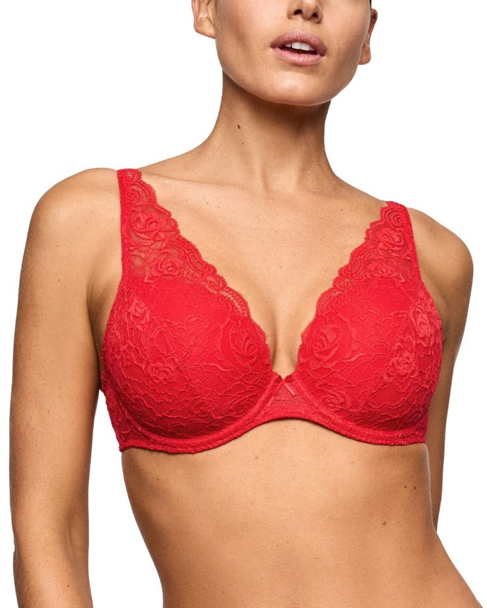 Marie Jo Cyrile Voorgevormde Plunge Bh 0102924 True Red - maat EU 90C / FR Rood