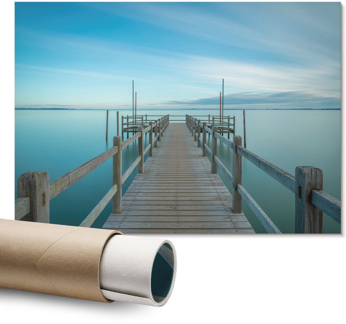 Coloray Polycanvas Wandposter - Herfstbos, Fotografie - A1 - Geel Wanddecoratie - Rechthoek - Wandkunstwerk - Slaapkamer - Klassiek