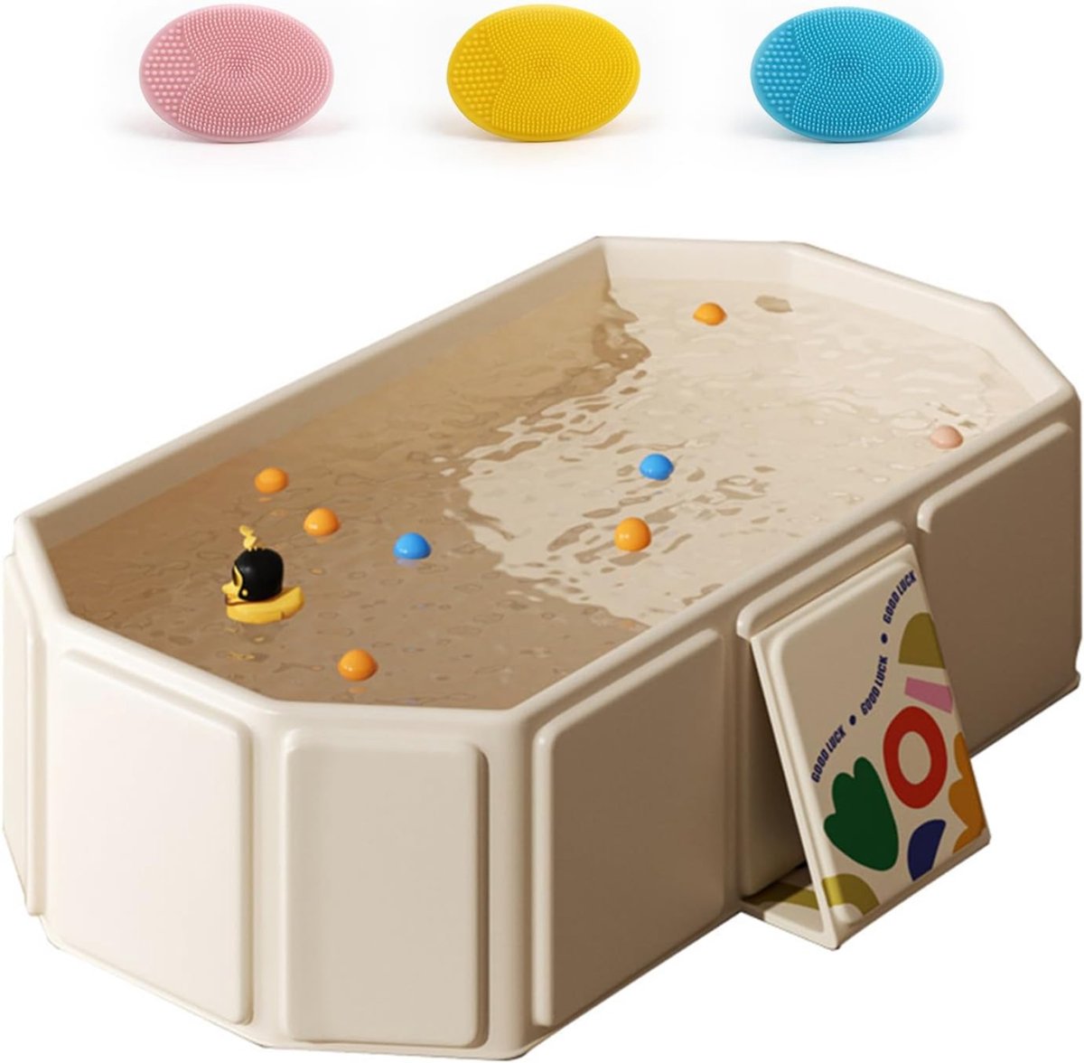 NIVA® Hondenzwembad - Hondenzwembad - Zwembad voor Honden - Wit - 75cm x 70cm x 25cm
