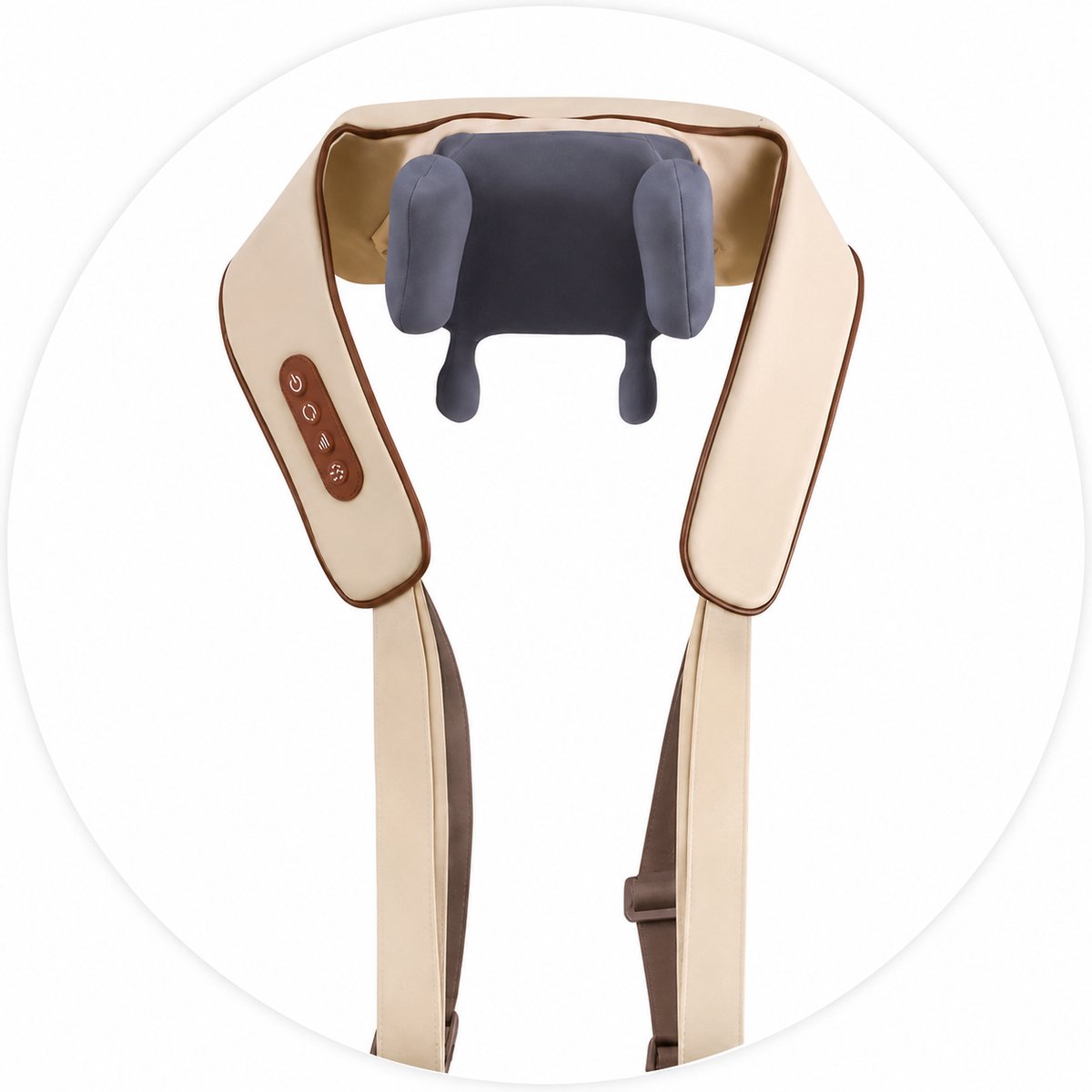 North Collective Nekmassage Apparaat - Shiatsu Massagekussen - Elektrisch Nekmassage Apparaat - Warmtefunctie - Nek en Schouder Massage apparaat - Massage Apparaten