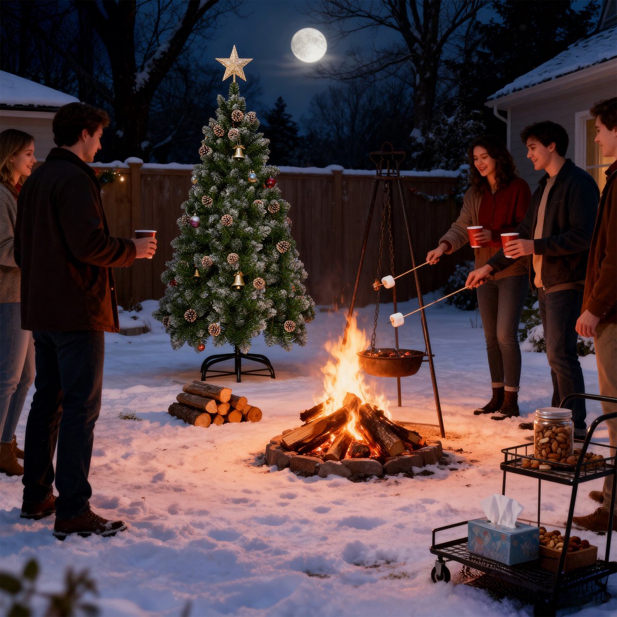 Kerstboom – 180cm Kunstkerstboom – Met Sneeuweffect & Dennenappels – Groene PVC Takken – foto 7