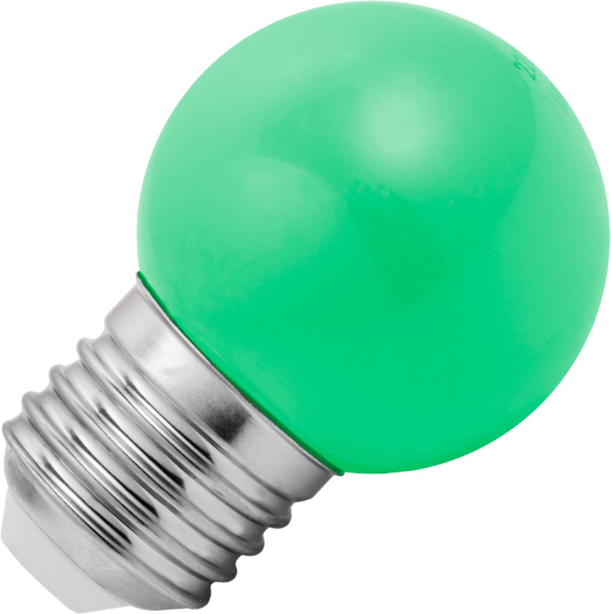 Lighto | LED lamp | Grote fitting E27 | Groen | Kogellamp | 45mm | 1.5W | Dimbaar | Geschikt voor prikkabel