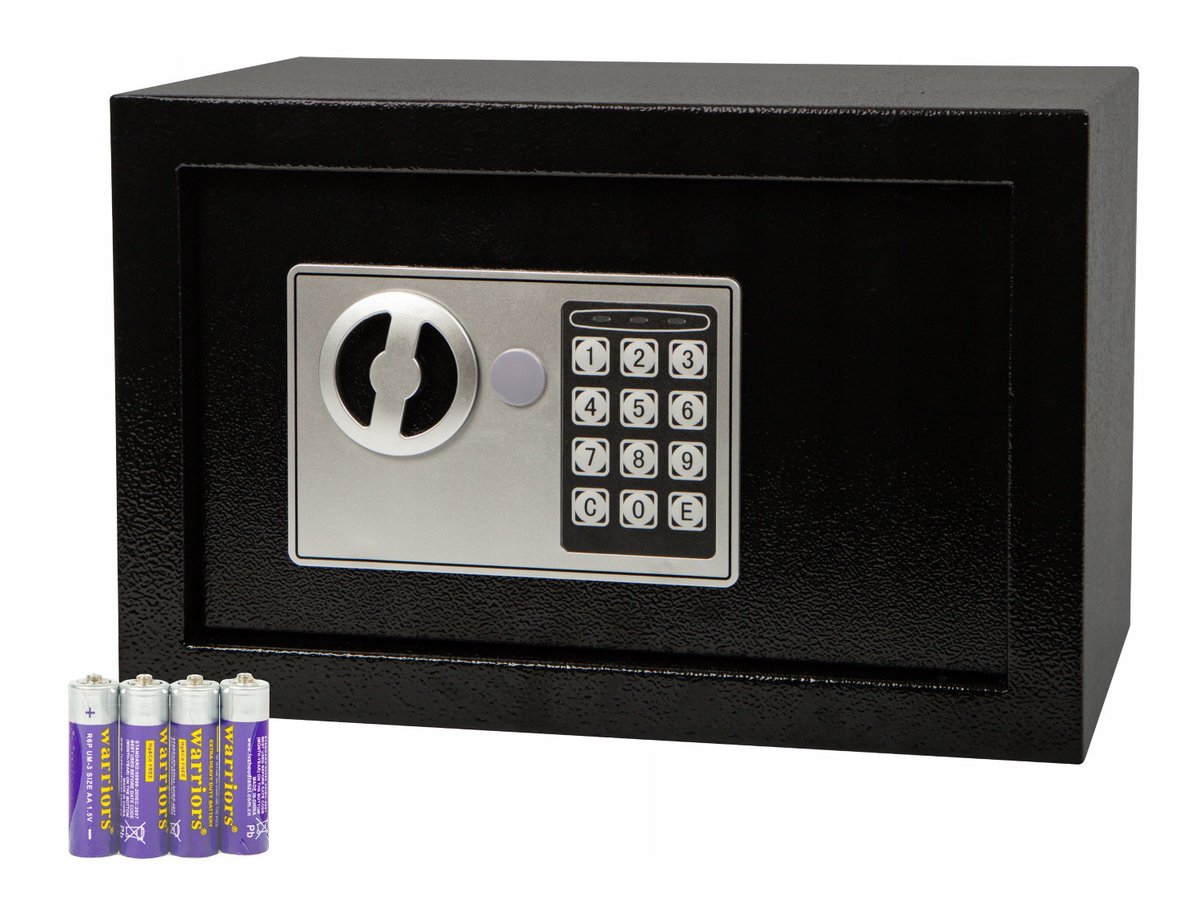Blow - Kluis met elektronisch slot - 31x20x20 cm - Zwart 44-702