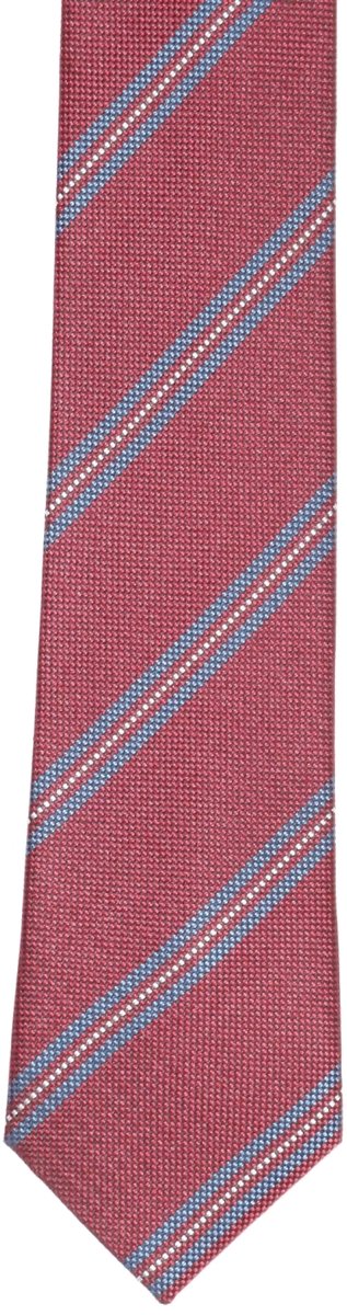 Das slimline zijde rood blauw streep
