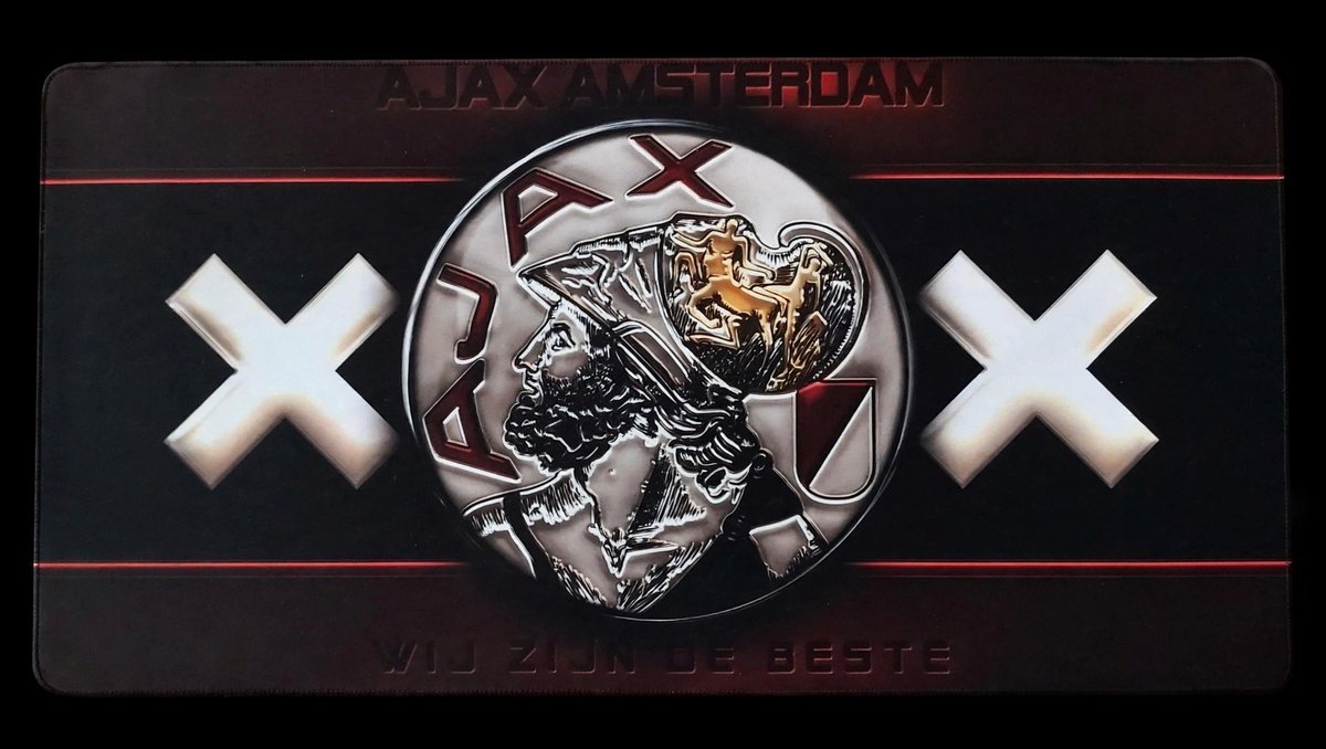 AJAX Muismat XXL Antislip, Maat:60x30 cm - Mousepad - Ajax - Sport - Voetbal - Gaming - Computer-Wanddecoratie