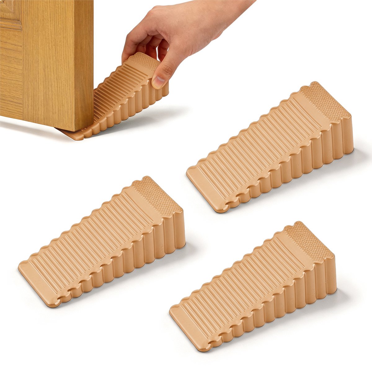 Deurstoppers - 3 stuks - 9,23*4,04*2,78 cm - Deurstoppers - Universele stoppers - Veiligheidsstoppers - Botsingsstoppers - Beknellingsstoppers - Deurbevestigingen - Deurstoppers - Deurwiggen - Deurclips - Deurstoppers