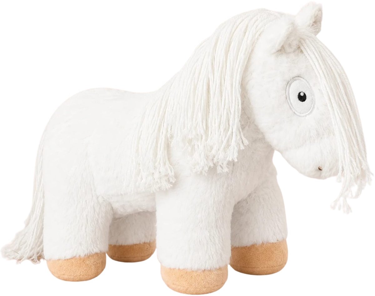 Crafty Ponies Paarden Knuffel - Paarden Speelgoed - Knuffel - Voor kind & baby - Pluche Paarden - Knuffelbeest - Speelgoed Kind - Stuffed Animal - 35cm - Wit