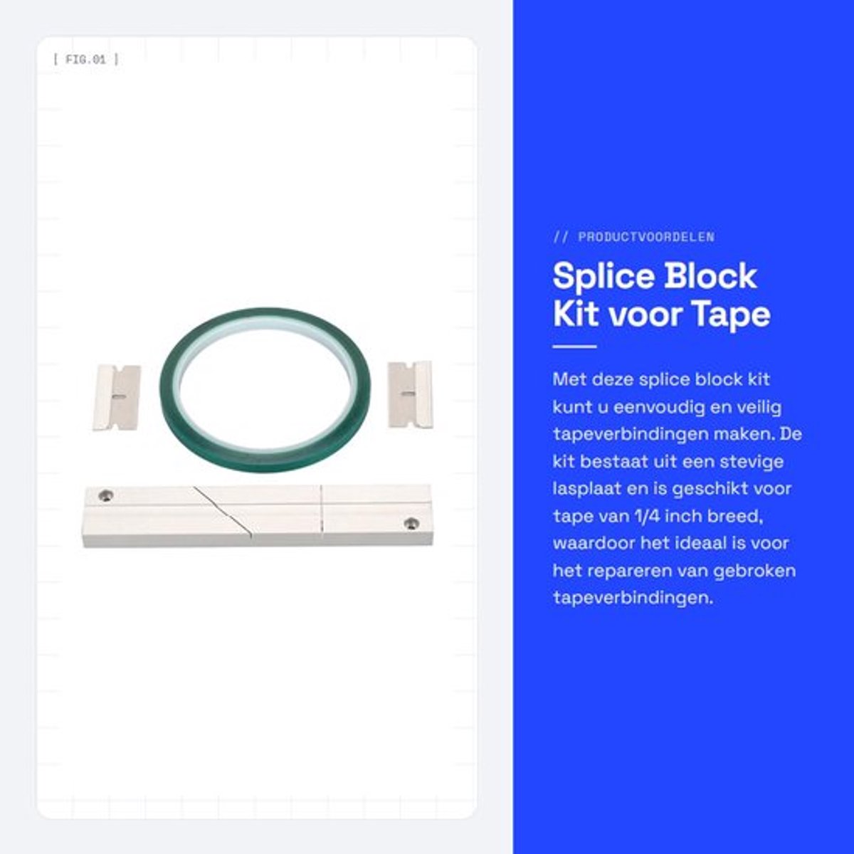 Dailygoods- Splice Set Eenvoudige Installatie - Aluminium Verbindingsplaat - Tape
