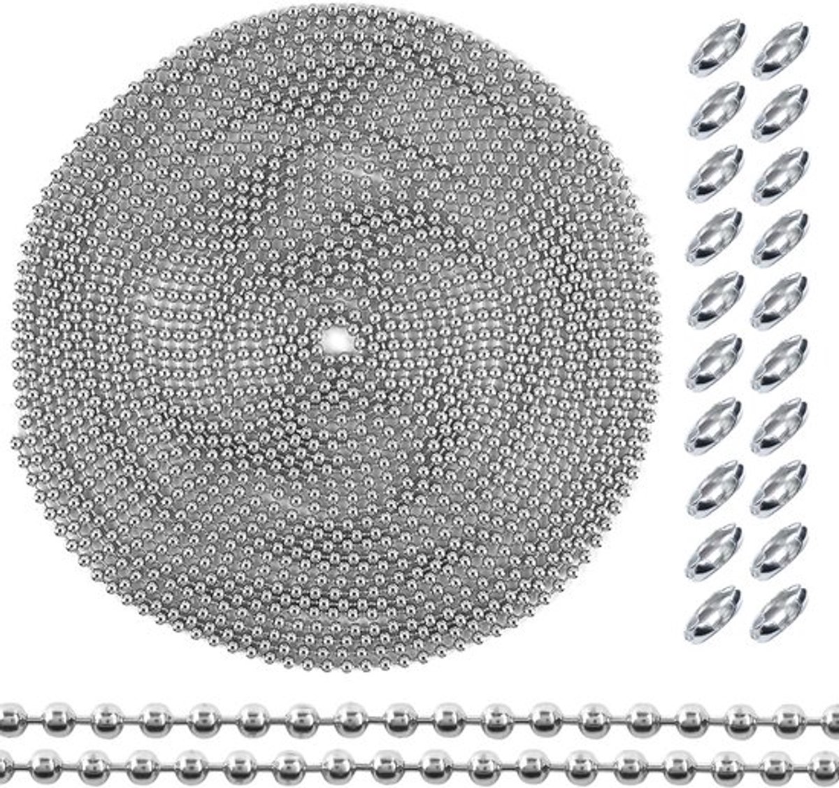 SPHProducts - Kogelketting - DIY Verlengketting - Zilverkleurig - Scrapbooking - 10