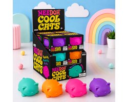 NeeDoh® Cool Cats – Squishy – Fidget Speelgoed – Anti-Stress Knijp Speeltje - 1 Stuk Assorti